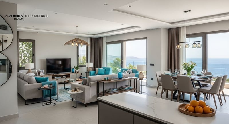 Deniz manzaralı Bodrum residence lokasyonları