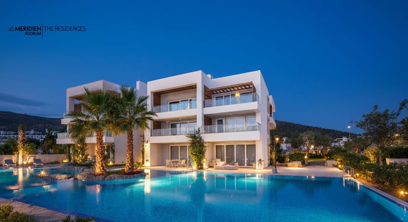 Deniz manzaralı Bodrum residence'lar
