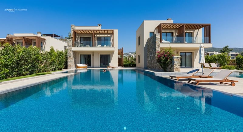 Deniz manzaralı Bodrum residence özellikleri