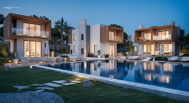 Deniz manzaralı Bodrum residence özellikleri