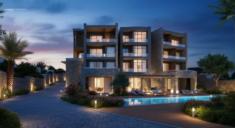 Deniz manzaralı Bodrum residence özellikleri