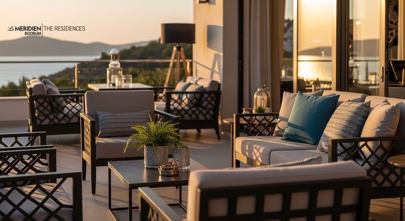 Denize sıfır Bodrum residence, maviyle iç içe yaşam