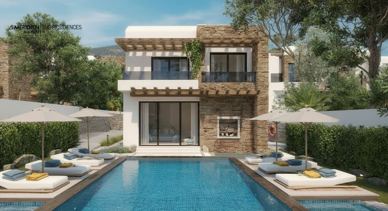 Denize sıfır Bodrum Residence'larda yaşam