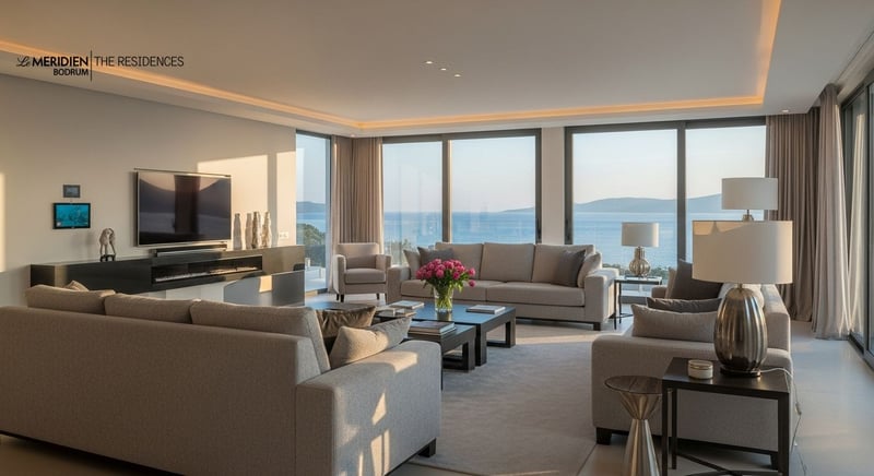 Denize sıfır Bodrum rezidansları, maviyle iç içe yaşam