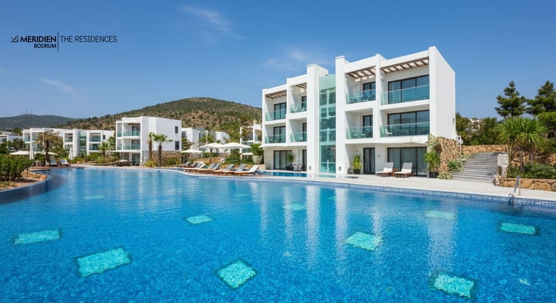 Güvenlikli site içinde Bodrum residence, huzurlu ve konforlu yaşam alanı