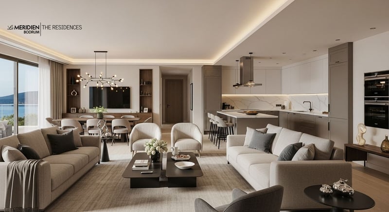 Bodrum Residence'te lüks ve konfor dolu yaşam tarzı