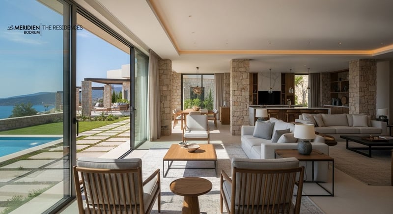 Luxury homes in Bodrum showcasing architectural styles and design trends