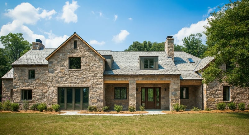 Natural stone home exterior showcasing timeless elegance