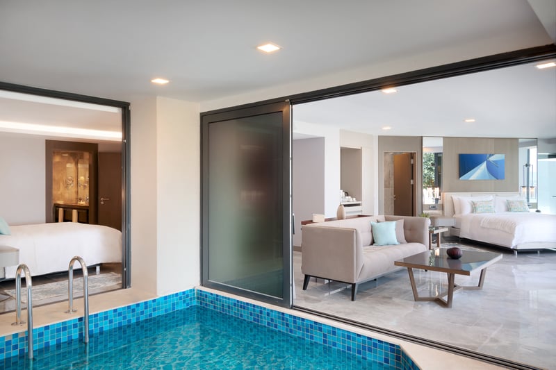 INDOOR GRAND POOL SUİT – 2 YATAK ODALI (137 M2)