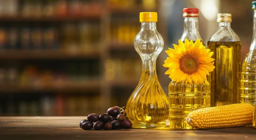 Types of vegetable oils