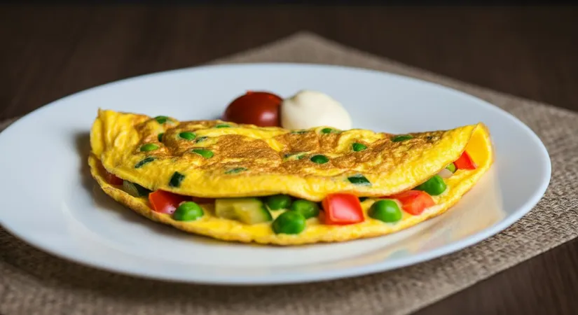 Health benefits of vegetable omelet