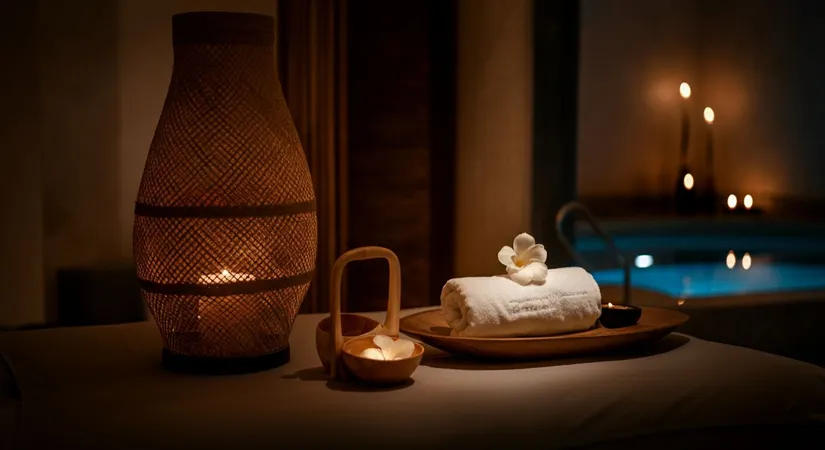 Spa massage for stress relief