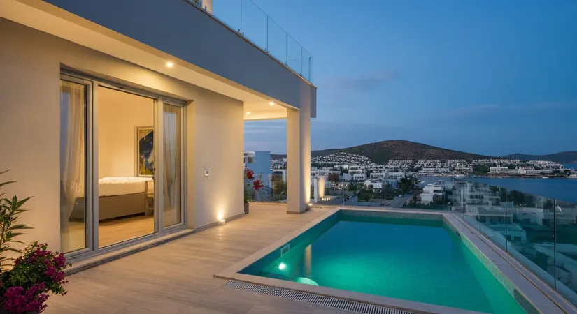 Bodrum sea view terrace apartments