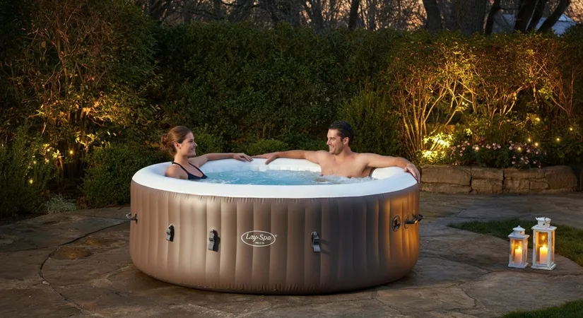 Lay-Z Spa for winter retreat